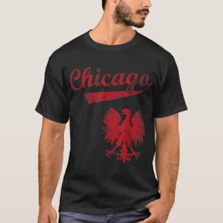 T-shirt Chicago Pologne American Heritage Polska Pologne