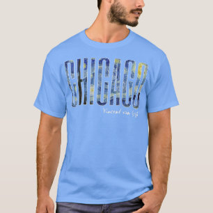 T-shirt Chicago Van Gogh Starry Art de nuit Vincent Van Go