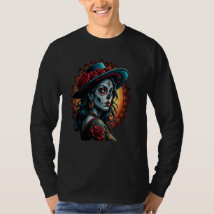 T-shirt Chicano Chicana La Raza Barrio Tatouage Art Décès