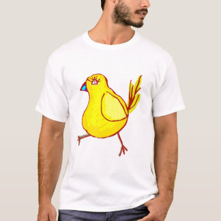 T-shirt Chick à lèvres bleu
