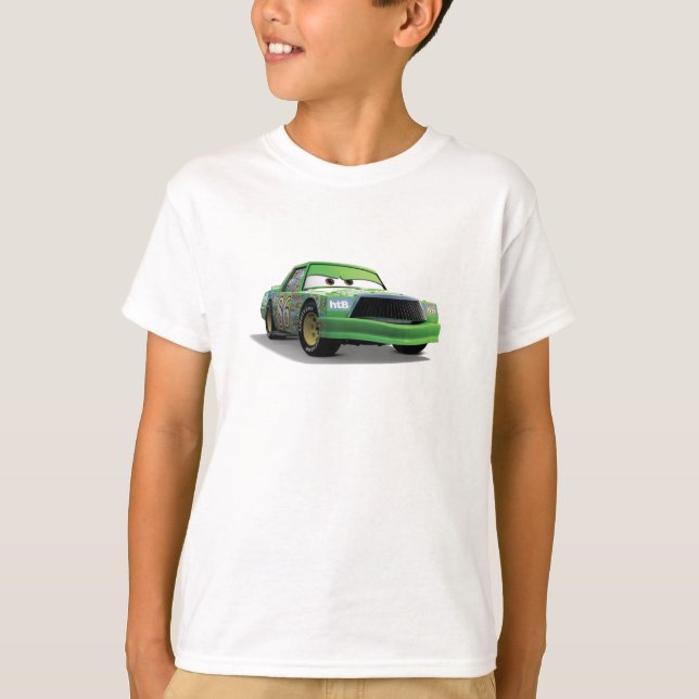 T-shirt Chick Hicks Green Race Car Disney (Devant)