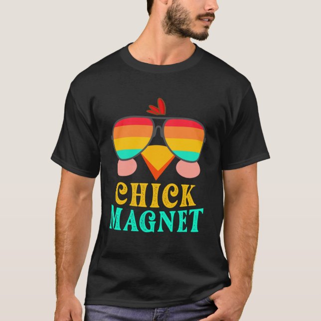 T-shirt Chick Magnet & mignon OEuf de Pâques Chasse Printe (Devant)