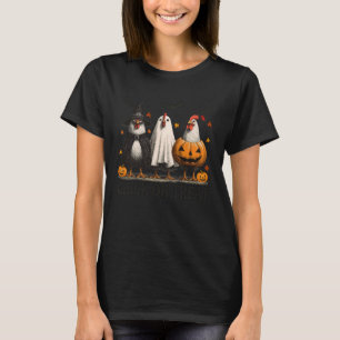 T-shirt Chick Or Treat Poulet Effrayant Halloween Saison S