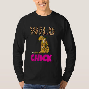 T-shirt Chick sauvage, Chat de tigre Lion Jaguar Jungle, A