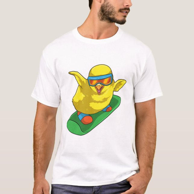 T-shirt Chick Snowboard Snowboard (Devant)