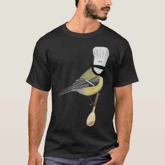 T-shirt Chickadee Bird Cuisine Chef Biologiste de la Cuisi