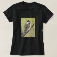 Chickadee Bird - peinture acrylique. T-