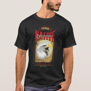 T-shirt Chickahominy Native American Eagle Spirit Vintage