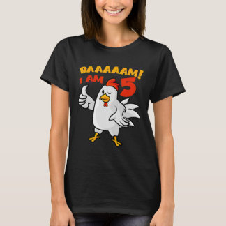 T-shirt Chicken 5th Birthday Party Farm Chick Rnyard Cluck