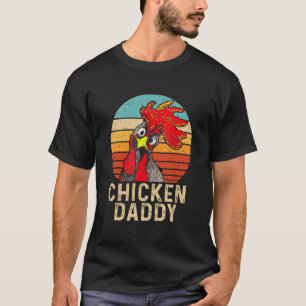 T-shirt Chicken Daddy Volaille Vintage Coq de l'éleveur