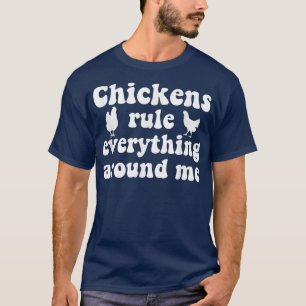 T-shirt Chicken Farmer Chicken Lover Rooster Hen Drôle T-S