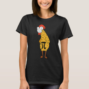 T-shirt Chicken Pi Jour visage Masque enseignant Quartier 