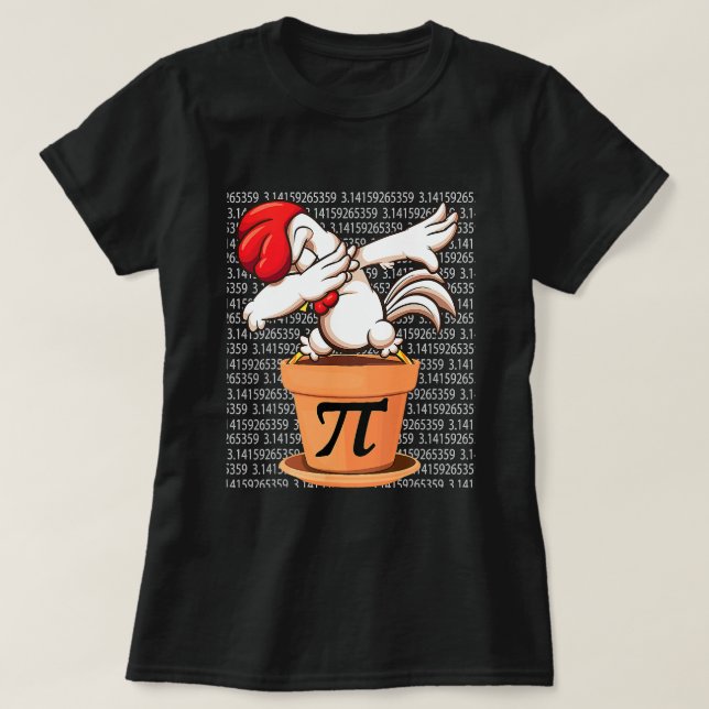 T-shirt Chicken Pot Pi Chemise Pi Jour 2023 Maths drôle 3  (Design devant)