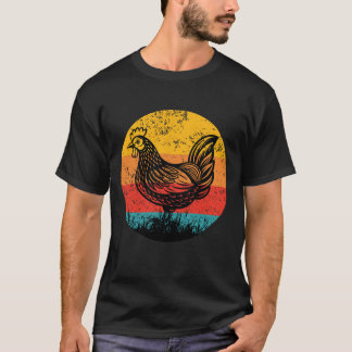 T-shirt Chicken Retro
