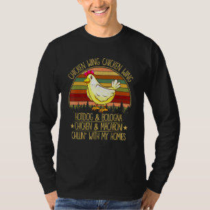 T-shirt Chicken Wing Chicken Wing Hot Dog Bologna Virale D