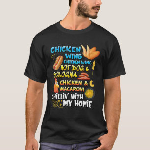 T-shirt Chicken Wing Chicken Wing Hot Dog Et Bologne Todd