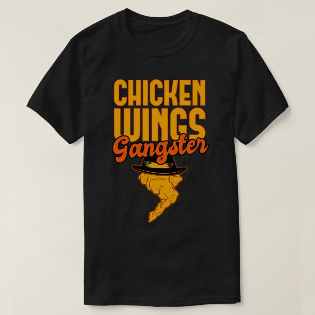 T-shirt Chicken Wings Gangster (Design devant)