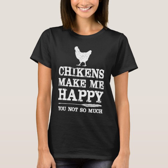 T-shirt Chicken  with Sayings Chicken Mom (Devant)
