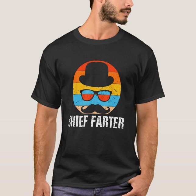 T-shirt Chief Farter Gross Joke Pun Dad (Devant)