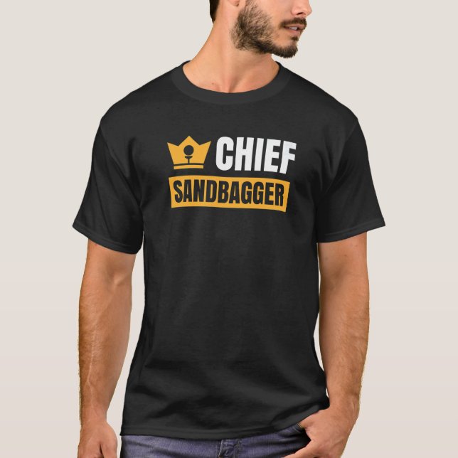 T-shirt Chief Sandbagger Gag Golf   (Devant)