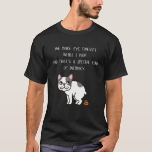 T-shirt Chien À Oreille Français Nous Faisons Contact Oeil