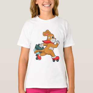 T-shirt Chien à roulettes
