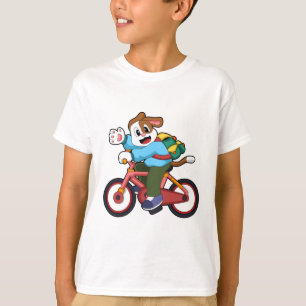 T-shirt Chien à vélo