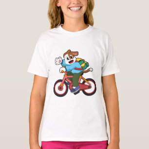 T-shirt Chien à vélo