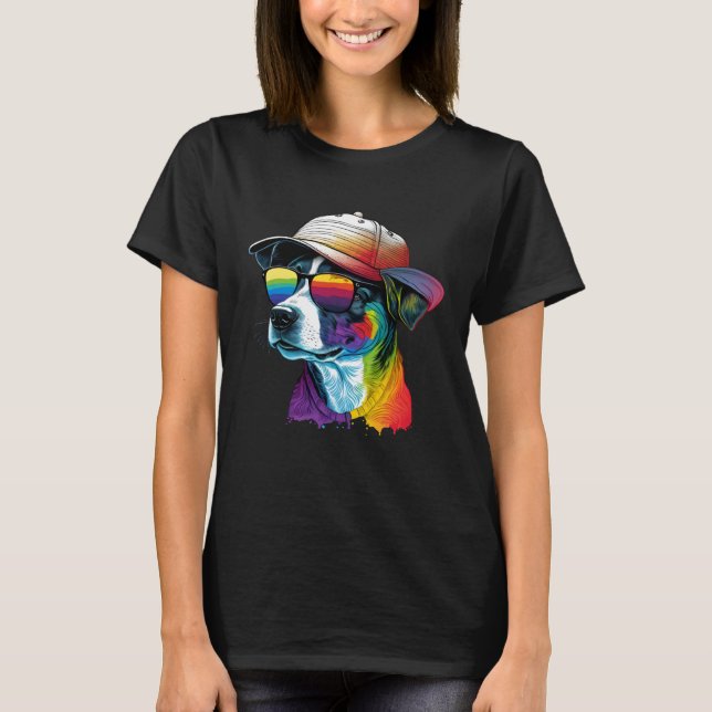 T-shirt Chien Abstrait Canine de Chien  26 (Devant)