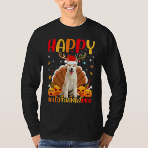 T-shirt Chien Akita Akita heureux Hellothanksmas