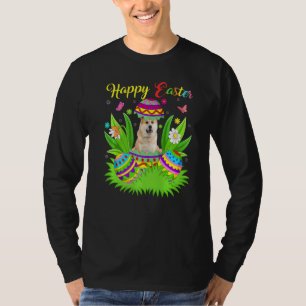 T-shirt Chien Akita Inu Œuf de Pâques Floral Drôle Akita I