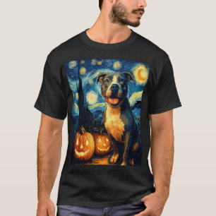 T-shirt Chien américain Staffordshire Terrier mignon Hallo
