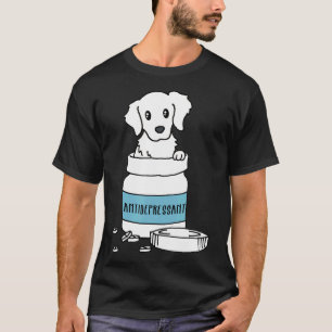 T-shirt Chien antidépresseur doré trieur chien