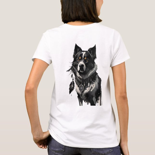 T-shirt chien, attrapeur de rêves, amulet, talisman, (Dos)