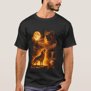 T-shirt Chien au clair de lune vintage Berger allemand hur