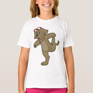 T-shirt Chien au Yoga Fitness