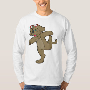 T-shirt Chien au Yoga Fitness