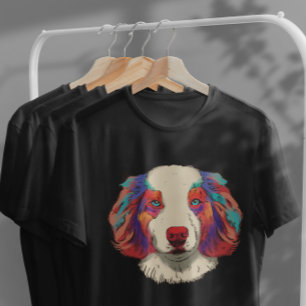 T-shirt Chien Australian Shepherd réaliste