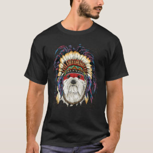 T-shirt Chien autochtone indien maltais Peo autochtone