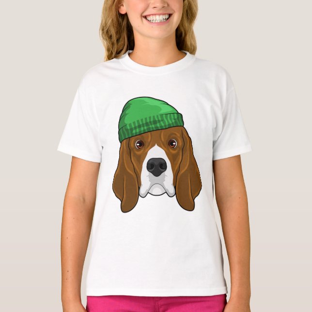 T-shirt Chien avec Beanie (Devant)