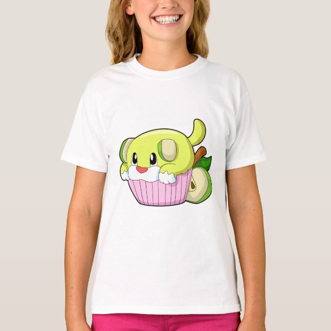 T-shirt Chien avec gâteau (Devant)