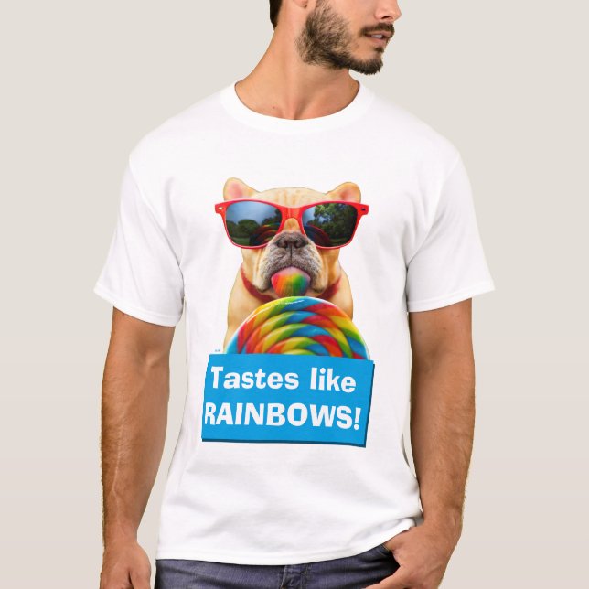 T-shirt Chien avec la grosse sucette (Devant)