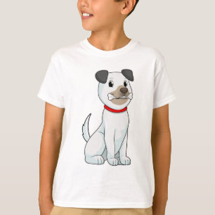 T-shirt Chien avec os