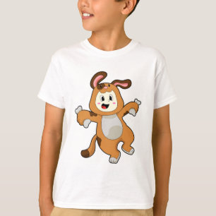 T-shirt Chien avec os comme lapin