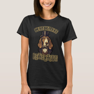 T-shirt Chien Basset Hound Inspecteur de miettes