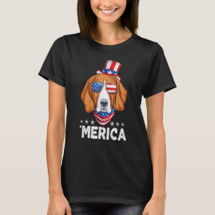 T-shirt Chien Beagle Avec Lunettes De Soleil Américain Dra