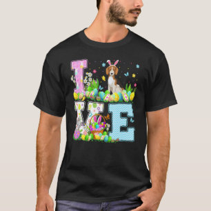 T-shirt Chien beagle Chasse aux oeufs de Pâques Amour Beag