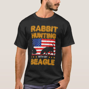 T-shirt Chien Beagle Lapin Chasse Chasseur de Beagle Drape