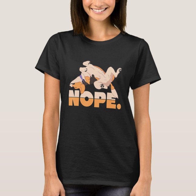 T-shirt Chien Beagle Nope Lazy (Devant)