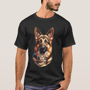 T-shirt Chien berger allemand avec conception d'animal de 